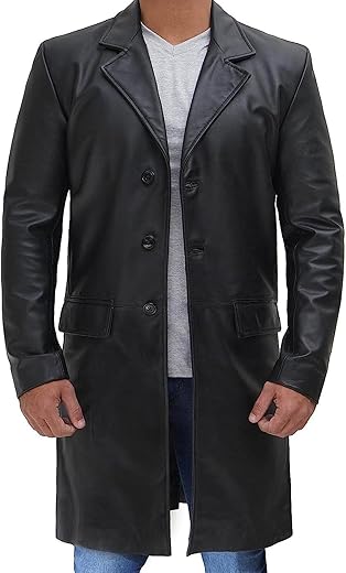 Domnite Men’s Full Grain Leather Jacket – Iconic Style for the Bold Man