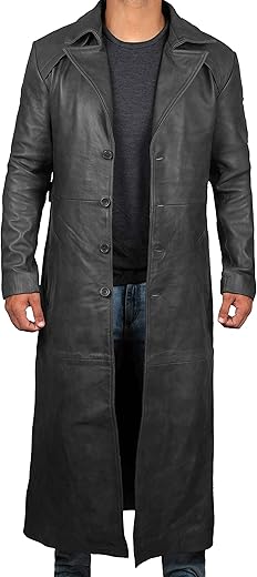 Domnite Mens Leather Coats - Real Lambskin Leather Jackets For Men